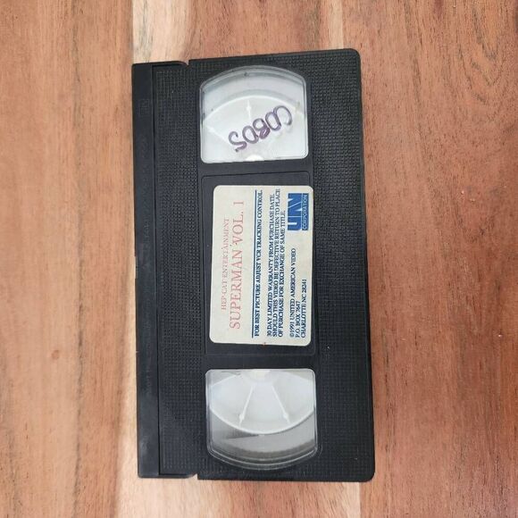 1991 Superman 80s vintage VHS video cassette tape Volume 1 superhero DC cartoon - Picture 6 of 7